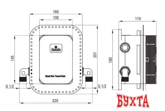 Душевая система Deante 001M 2