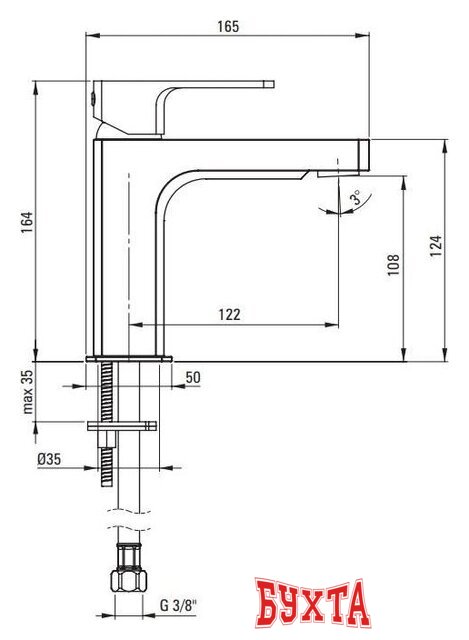 Смеситель Deante Maruna BGM 020M 3