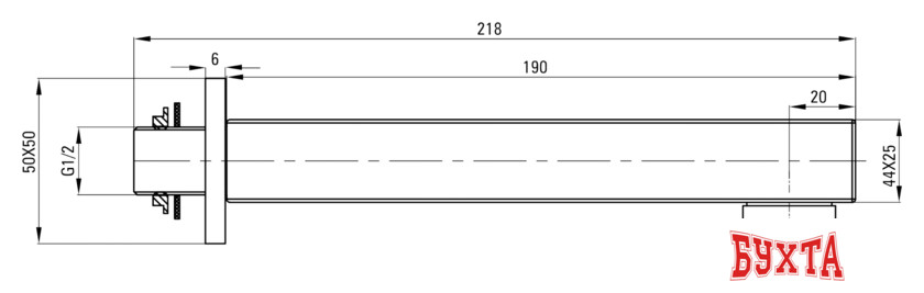 Излив Deante Cascada NAC 082K 2