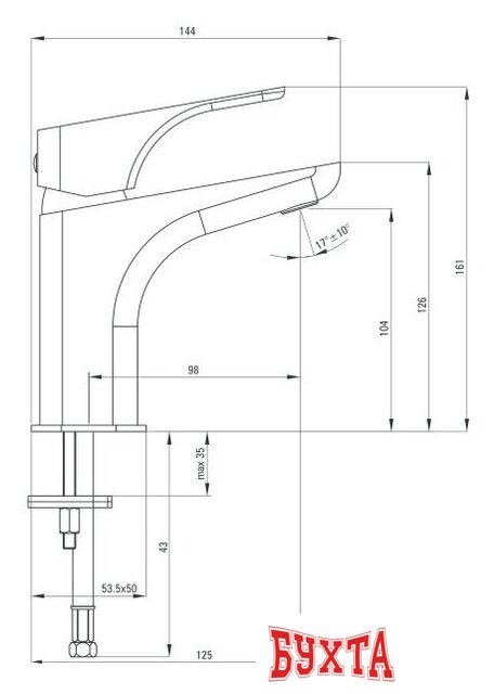 Смеситель Deante Hiacynt Nero BQH N21M 2