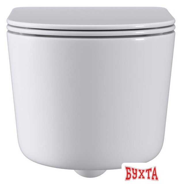 Унитаз подвесной Roxen Simple compact в комплекте с инсталляцией StounFix Dual Fresh 6 в 1 968480 (кнопка: брашированное золото) 5