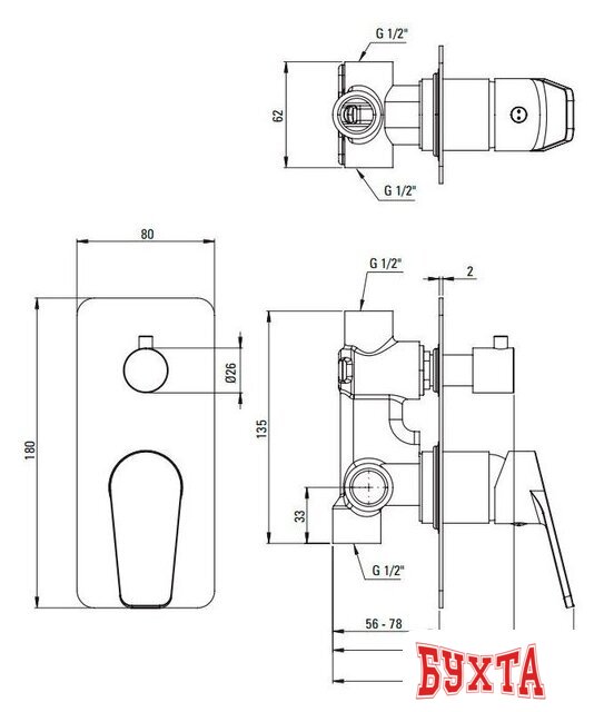 Душевая система Deante Jasmin NAC_09JP (хром) 4