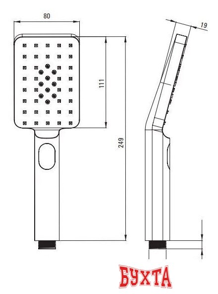 Душевая система Deante Titanium NAC_D4HT 3