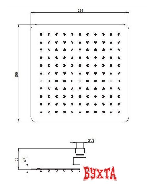 Душевая система Deante Titanium NAC_D4HT 4