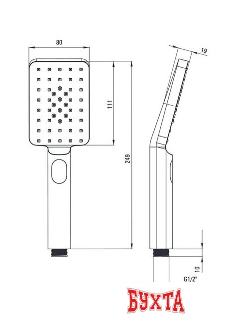 Душевая система Deante Alpinia NAC N1AM 4