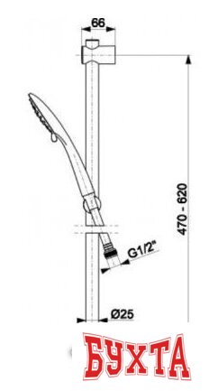 Душевой гарнитур Armatura 841-365-81 2