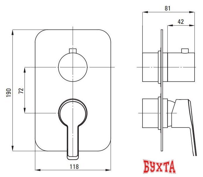 Душевая система Deante Arnika Titanium BXYYDQAM (титан) 2