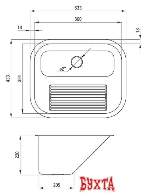 Кухонная мойка Deante Deante ZYK 0100 (сатин) 4