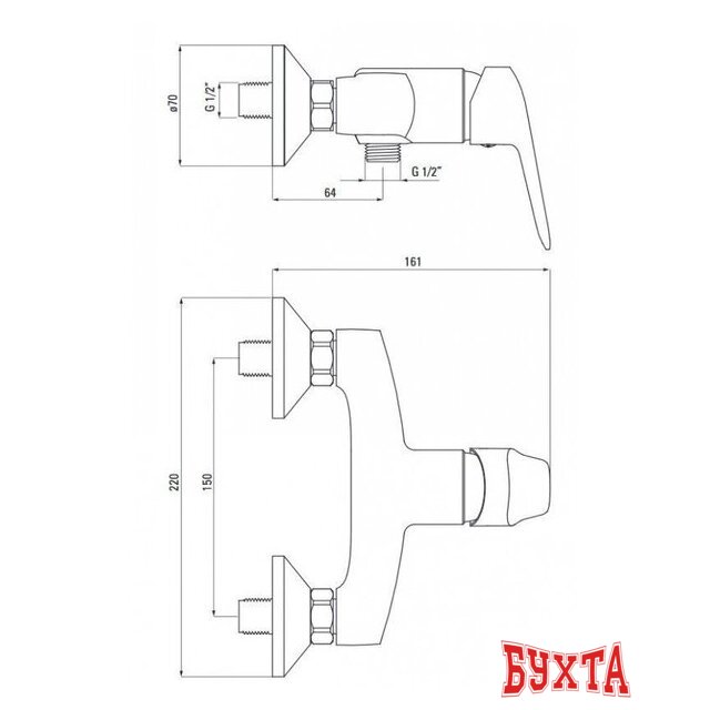 Смеситель Deante Boro Nero BMO N40M 2