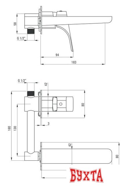 Смеситель Deante Hiacynt BQH N54L 2