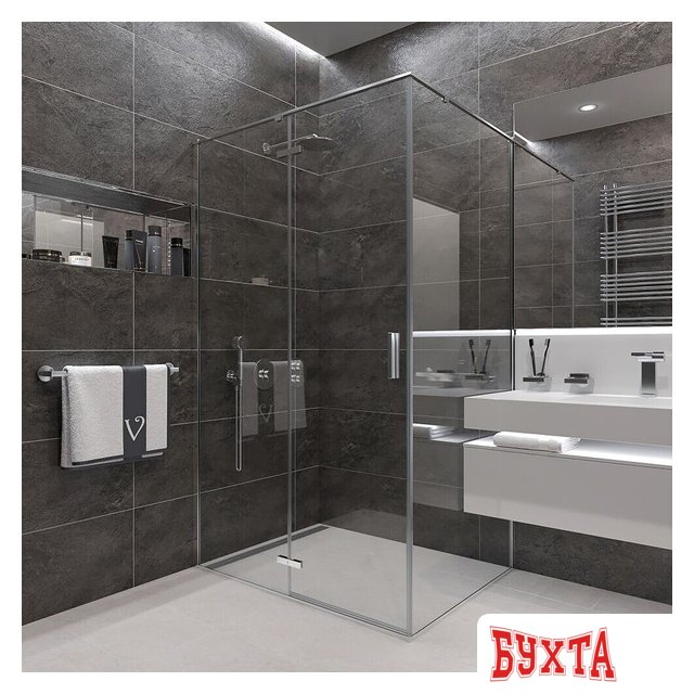 Душевой уголок Veconi RV-073 RV073-100100-01-C4