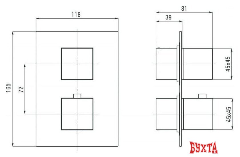 Душевая система Deante BXYSX44T-3 3
