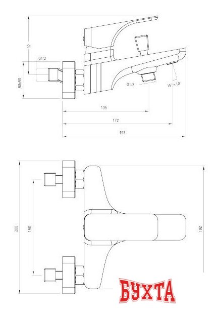 Смеситель Deante Hiacynt Nero BQH N10M 2