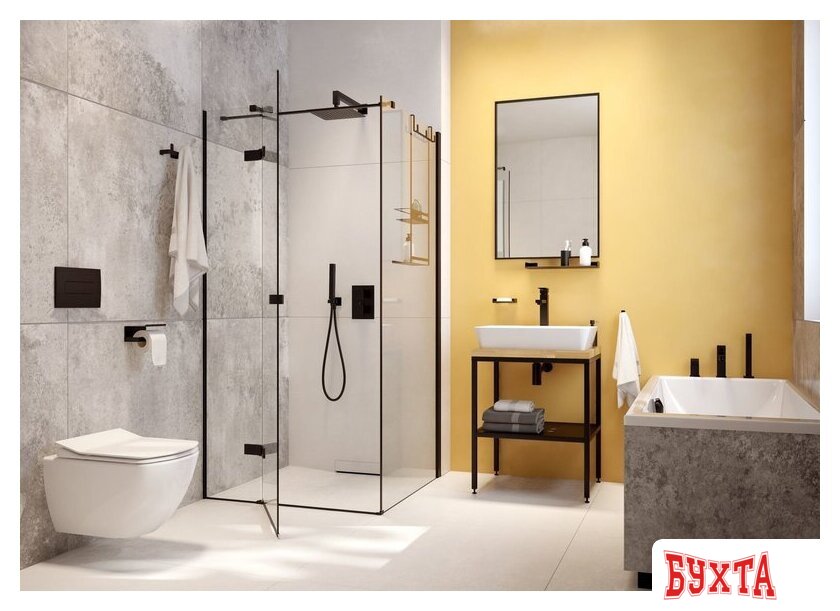 Мебель для ванных комнат Deante Полка Mokko Nero ADM N52K 3