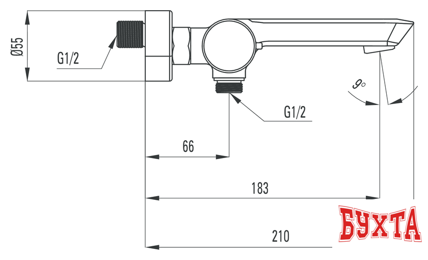 Смеситель Deante Arnika BQA N10M 2