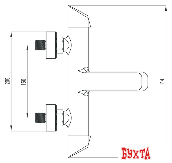 Смеситель Deante Arnika BQA N10M 3