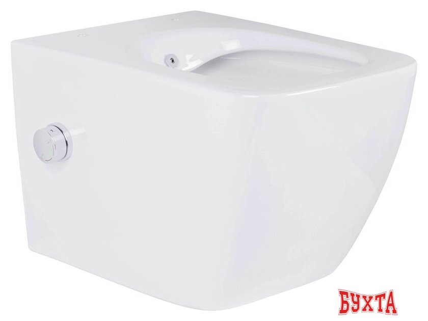 Унитаз подвесной Roxen Cube bidet в комплекте с инсталляцией StounFix Dual Fresh 6 в 1 968439 (кнопка: сатин) 4