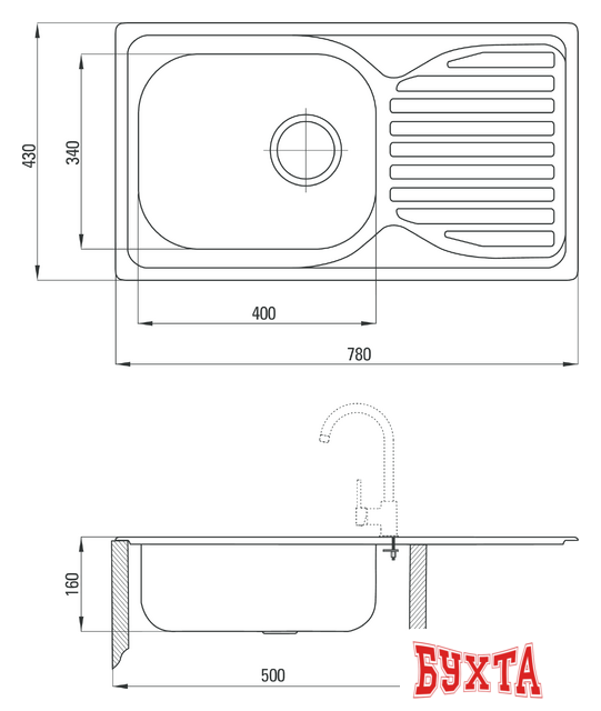 Кухонная мойка Deante Doppio ZEN 0113 (сатин) 2