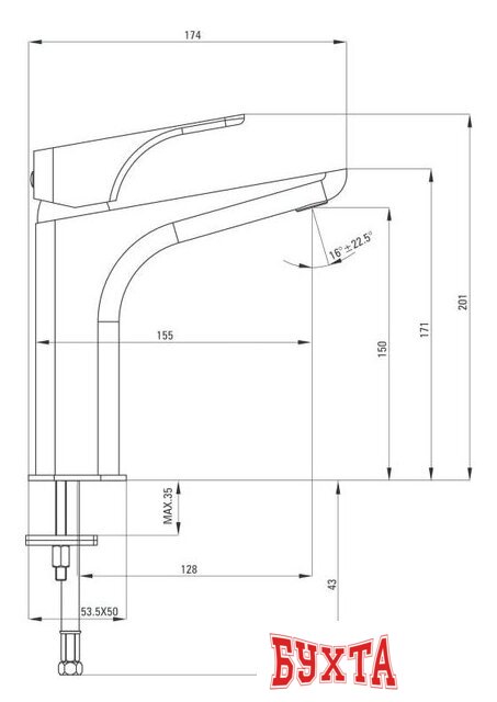 Смеситель Deante Hiacynt Bianco BQH A20K 2