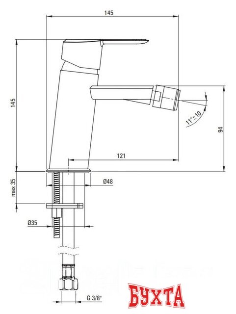 Смеситель Deante Arnika BQA Z30M 3
