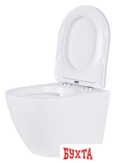 Унитаз подвесной Roxen Antares Tornado в комплекте с инсталляцией StounFix Dual Fresh 6 в 1 968463 (кнопка: брашированное золото) 4