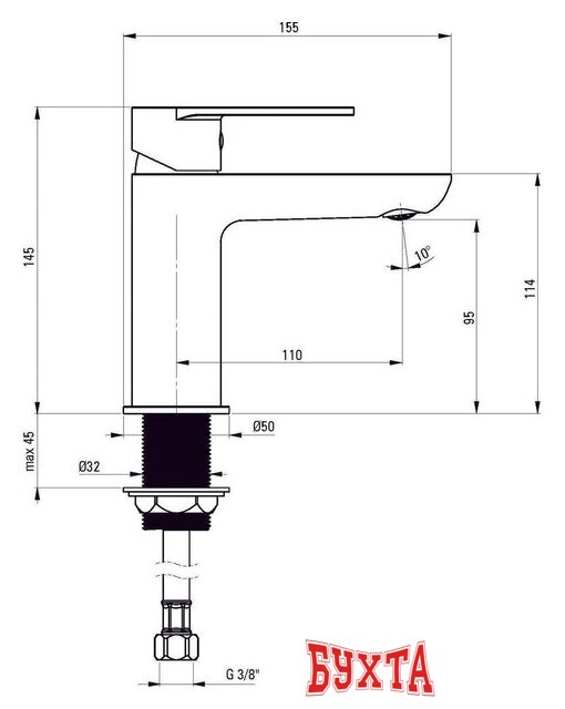 Смеситель Deante Alpinia BGA_Z20M 2