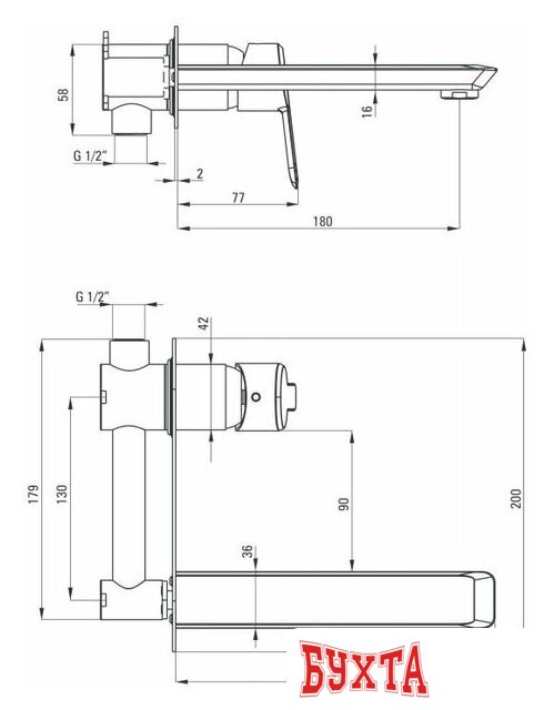 Смеситель Deante Arnika BQA 054L 2