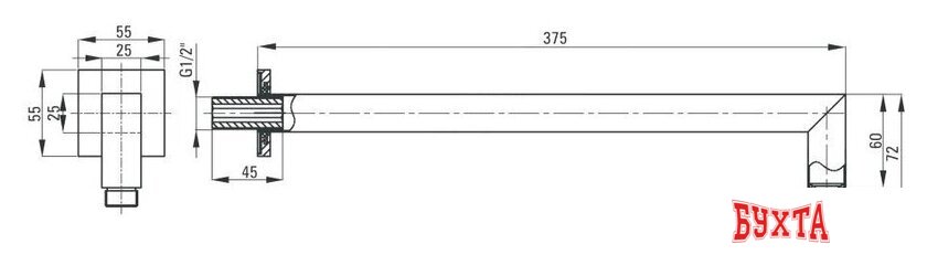 Душевая система Deante BXYSX44T-1 5