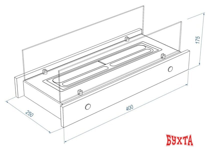 Биокамин Firelight BFP/T-4025 Wood 5