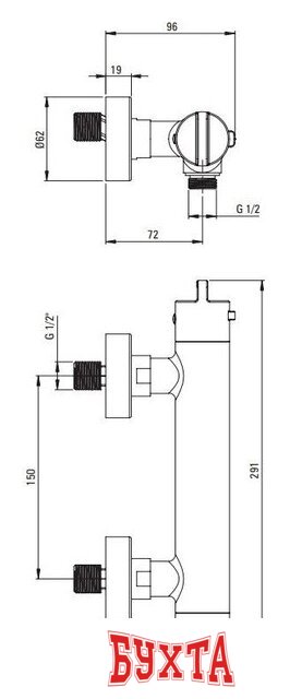 Смеситель Deante Br Gold BCH R4BT 5
