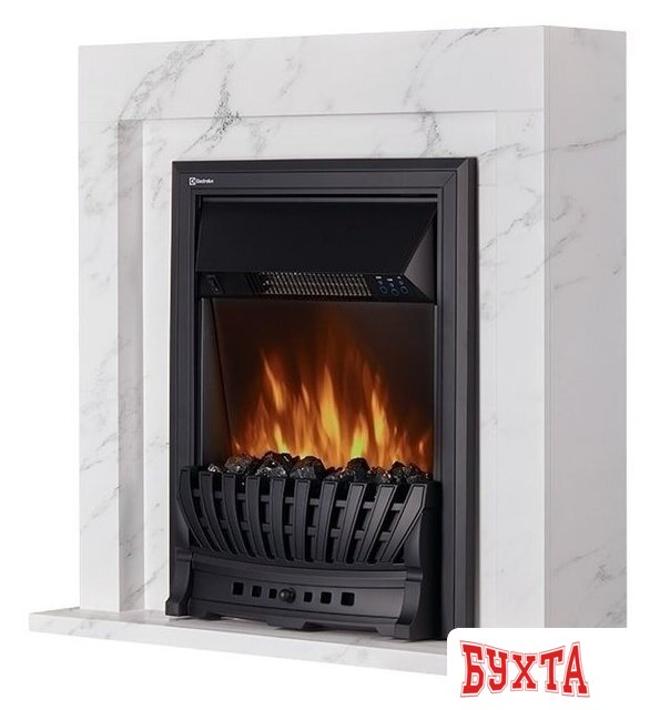 Портал Firelight Simple Classic (белый мрамор) 2