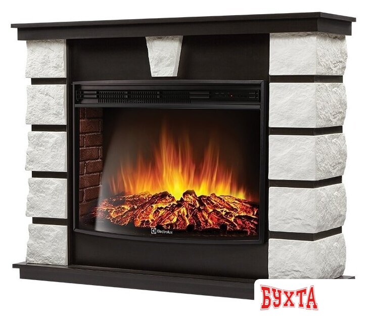 Портал Firelight Excalibur 30 (камень белый, шпон венге) 2