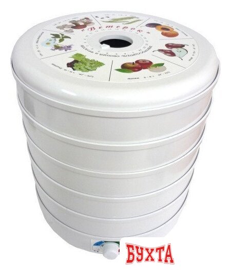 Сушилка для овощей и фруктов Спектр-Прибор Ветерок ЭСОФ2-0.5/220 (5 поддонов, белый)