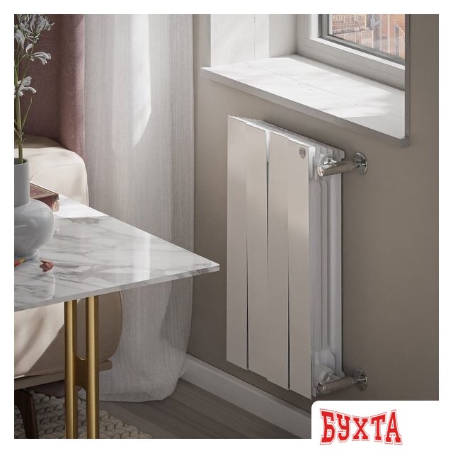 Биметаллический радиатор Royal Thermo PianoForte 500 Белый - 4 секций 5