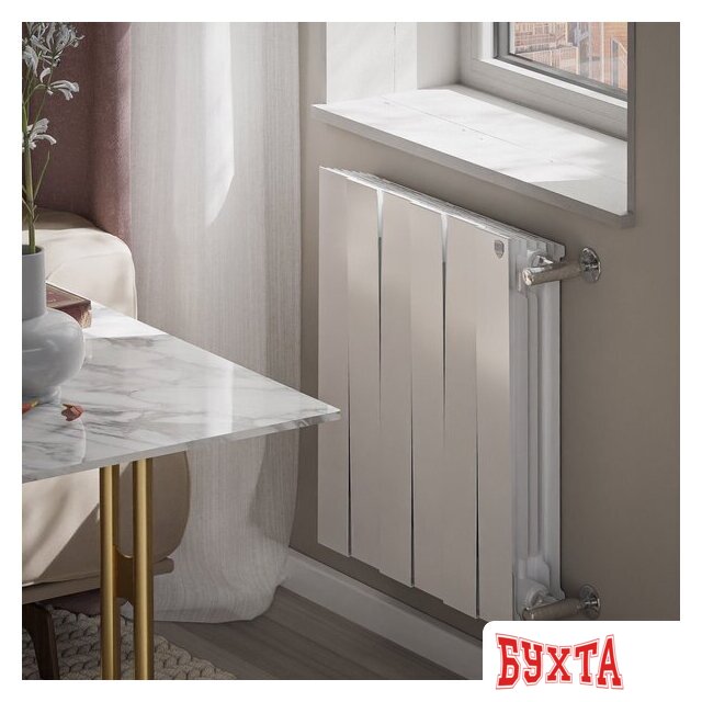Биметаллический радиатор Royal Thermo PianoForte 500 Белый - 6 секций 5