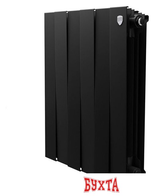 Биметаллический радиатор Royal Thermo PianoForte 500 Черный - 6 секций