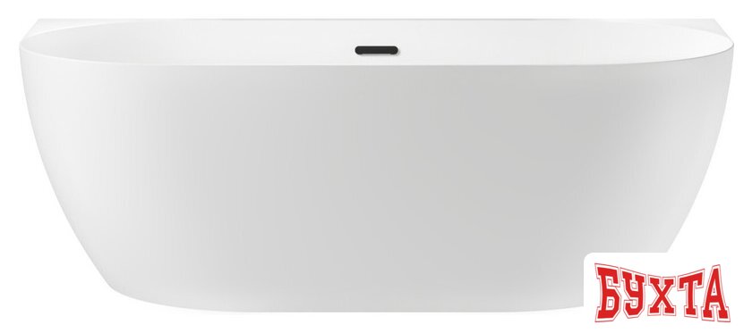 Ванна Wellsee Belle Spa 3.0 170x80 235901003 (пристенная ванна белый глянец, экран, ножки, сифон-автомат матовый черный) 1