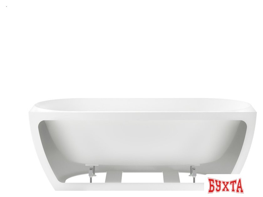 Ванна Wellsee Belle Spa 3.0 170x80 235901003 (пристенная ванна белый глянец, экран, ножки, сифон-автомат матовый черный) 3