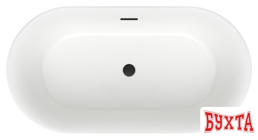 Ванна Wellsee Chic Riviera 149x78 236801003 (отдельностоящая ванна белый глянец, экран, ножки, сифон-автомат матовый черный) 4