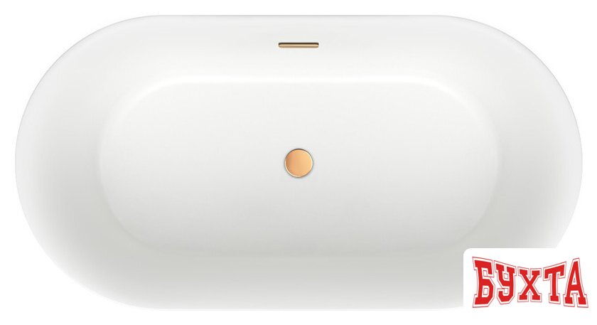 Ванна Wellsee Chic Riviera 149x78 236801004 (отдельностоящая ванна белый глянец, экран, ножки, сифон-автомат золото) 4