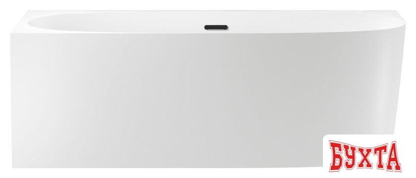 Ванна Wellsee Belle Spa 2.0 170x75 235805003 (пристенная ванна (левая) белый глянец, экран, каркас, сифон-автомат матовый черный) 1
