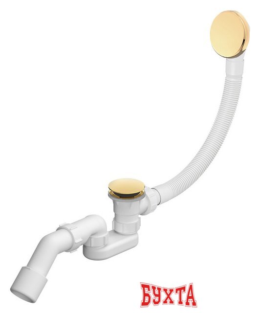 Ванна Wellsee FreeDom 165x80 231102008 (встраиваемая ванна белый глянец, ножки, сифон-автомат золото) 3