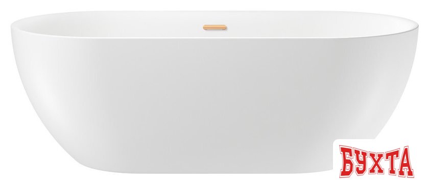 Ванна Wellsee Chic Riviera 179x84,5 236803004 (отдельностоящая ванна белый глянец, экран, ножки, сифон-автомат золото)