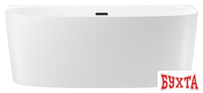 Ванна Wellsee Belle Spa 2.0 160x75 235801003 (пристенная ванна белый глянец, экран, ножки, сифон-автомат матовый черный)