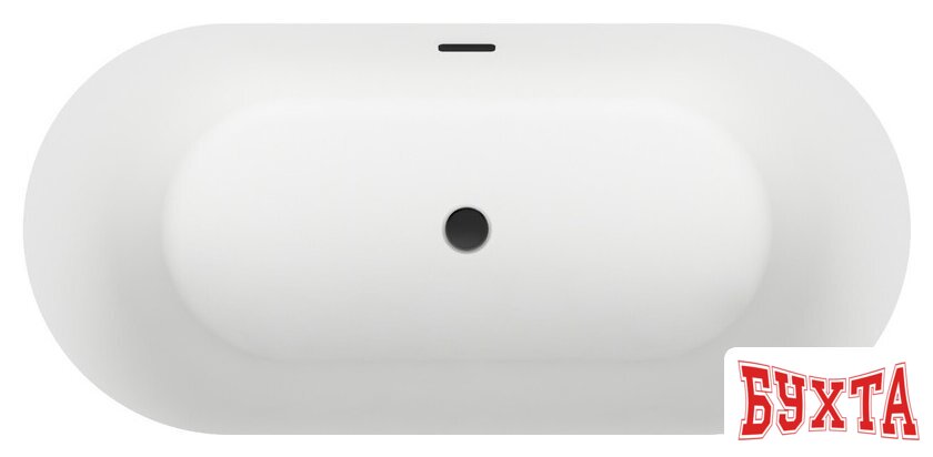 Ванна Wellsee Chalice Perfection 166x77 230602003 (отдельностоящая ванна матовый белый, экран, ножки, сифон-автомат матовый черный) 4