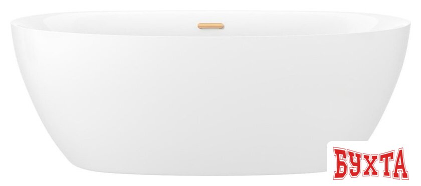 Ванна Wellsee Enjoy e Amedeo 175x83 23740104R (отдельностоящая ванна белый глянец, экран, ножки, сифон-автомат золото)