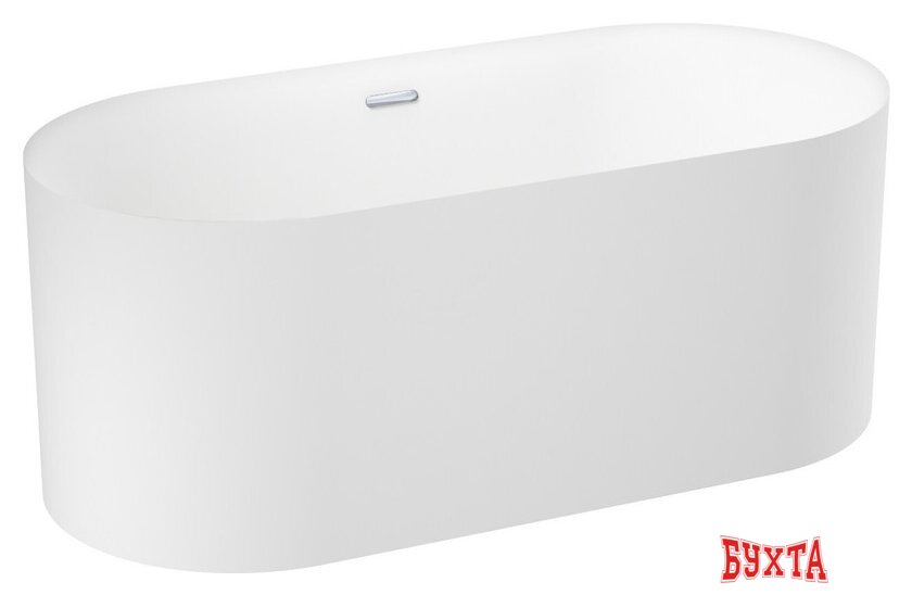 Ванна Wellsee Chalice Perfection 166x77 230602001 (отдельностоящая ванна матовый белый, экран, ножки, сифон-автомат хром) 2