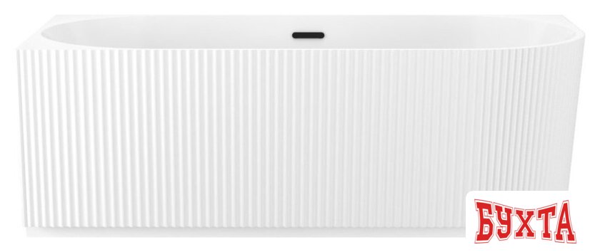 Ванна Wellsee Festive Fox 150x75 28730303R (пристенная ванна (левая) белый глянец, экран, ножки, сифон-автомат матовый черный)