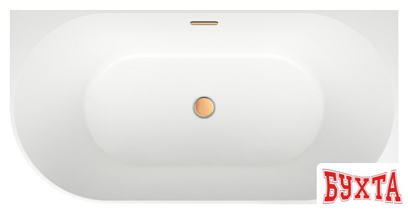 Ванна Wellsee Belle Spa 150x75 235702004 (пристенная ванна (правая) белый глянец, экран, каркас, сифон-автомат золото) 4