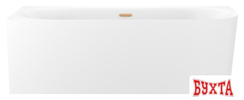 Ванна Wellsee Collaro 180x80 28910404R (пристенная ванна (левая) белый глянец, экран, ножки, сифон-автомат золото)